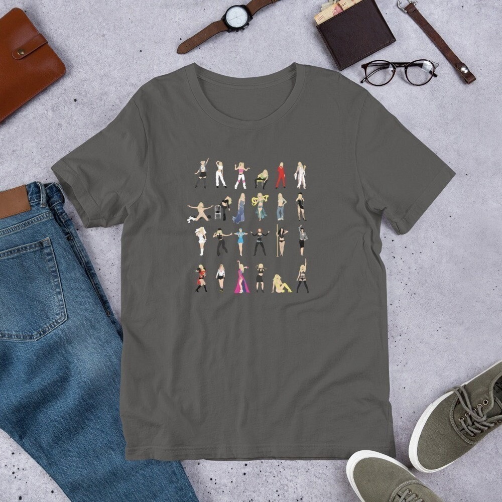 Britney Spears Grey Retro Classic Unisex Tshirt Gift